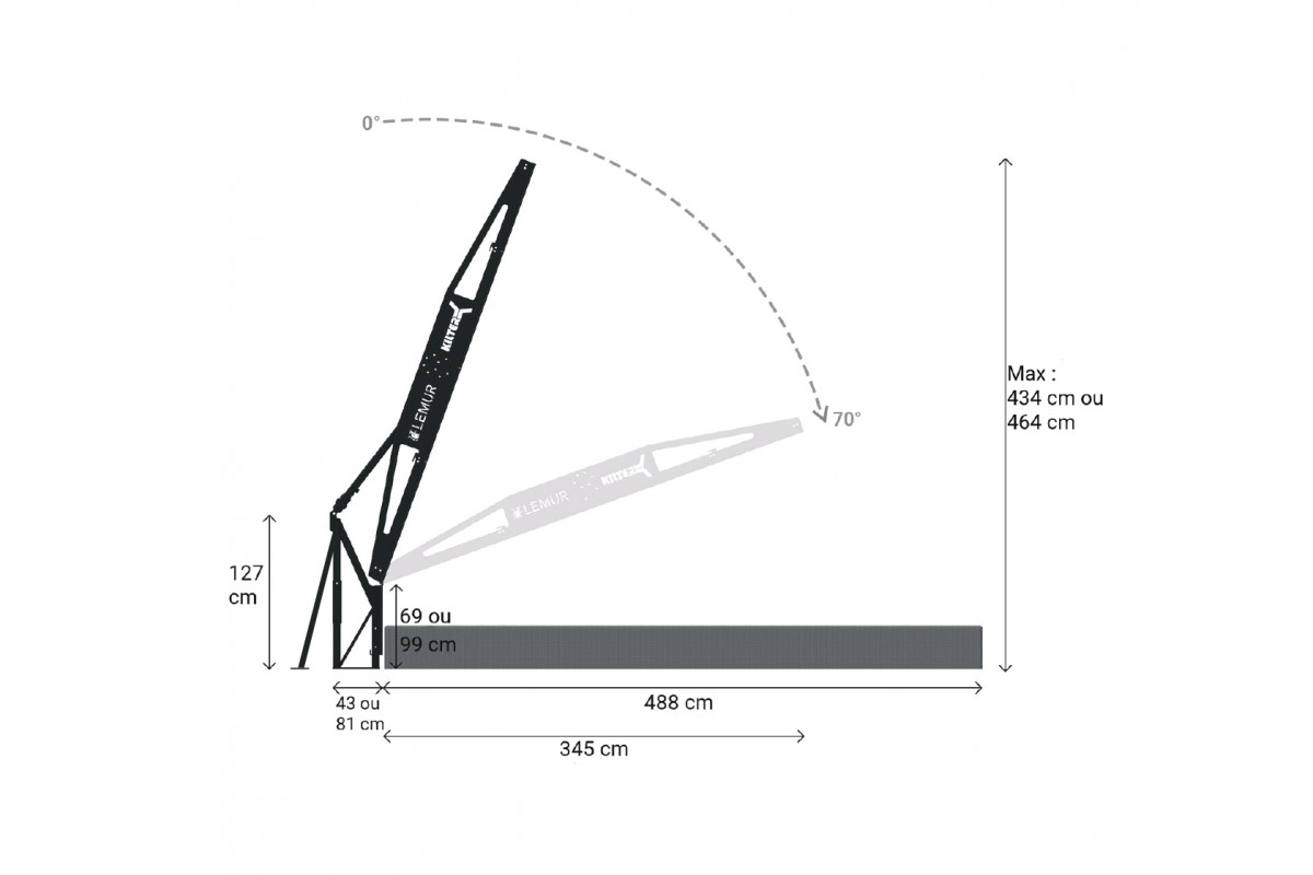 Mur inclinable 16x12