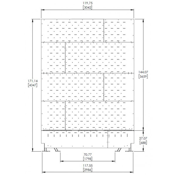 Mur inclinable 10x12