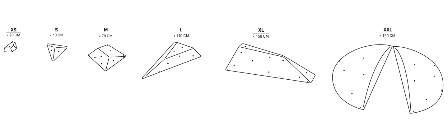 taille volume escalade